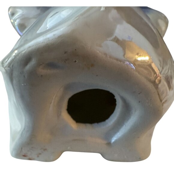 Ceramic Iridescent Lusterware Pearlize Elephant Figurine 5 inch - Picture 4 of 5